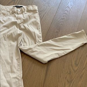 J brand cream straight leg jeans